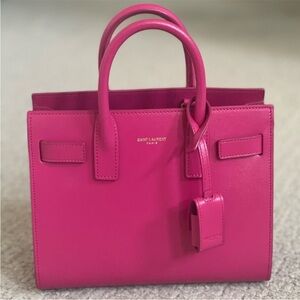 Saint Laurent Fuchsia Satchel Bag